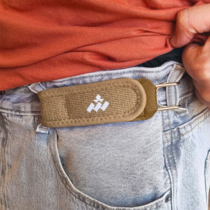 Buckleless comfort belt brown