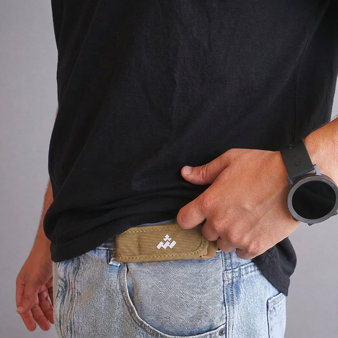Buckleless comfort belt brown