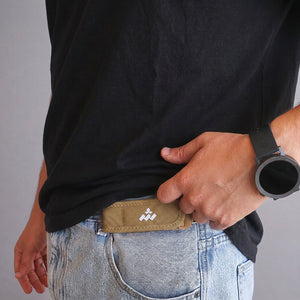Buckleless comfort belt brown