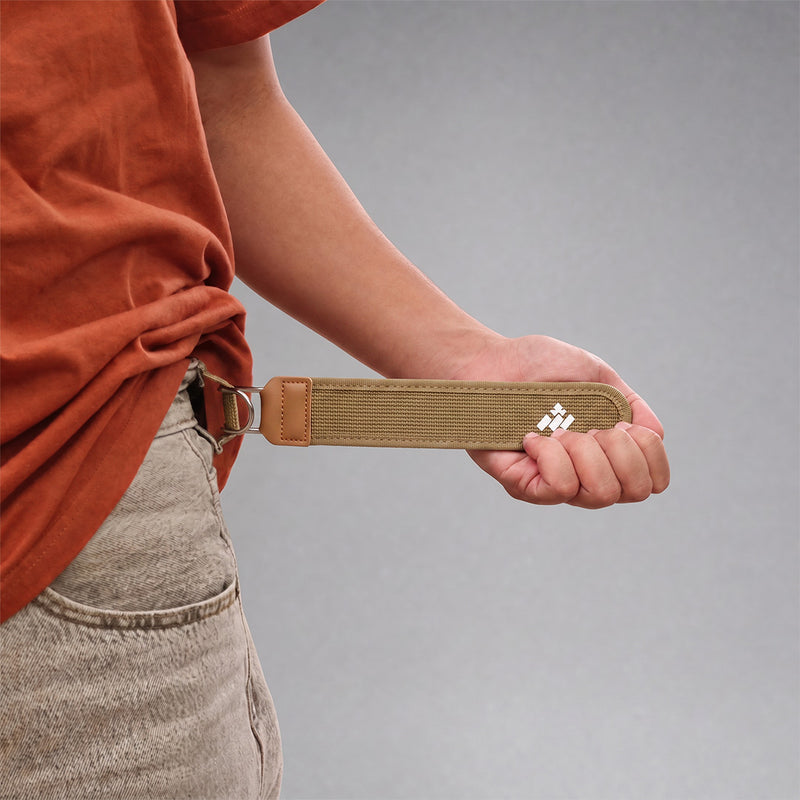 Buckleless comfort belt brown